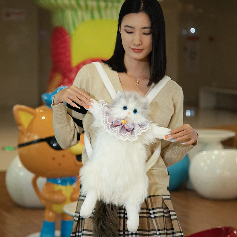 White Cat Backpack