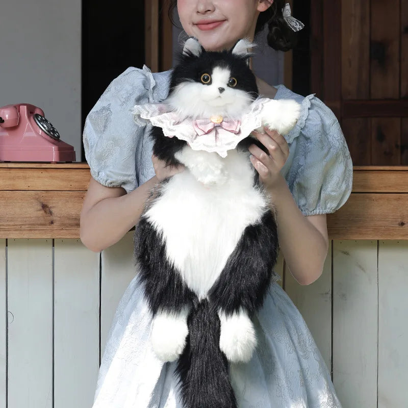 Black and white cat Backpack