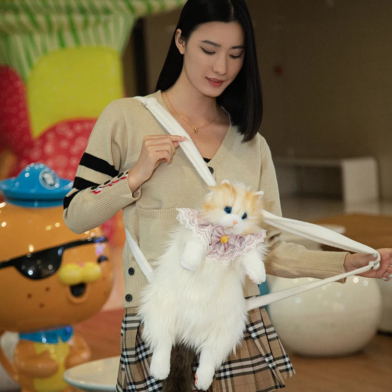 White Cat Backpack