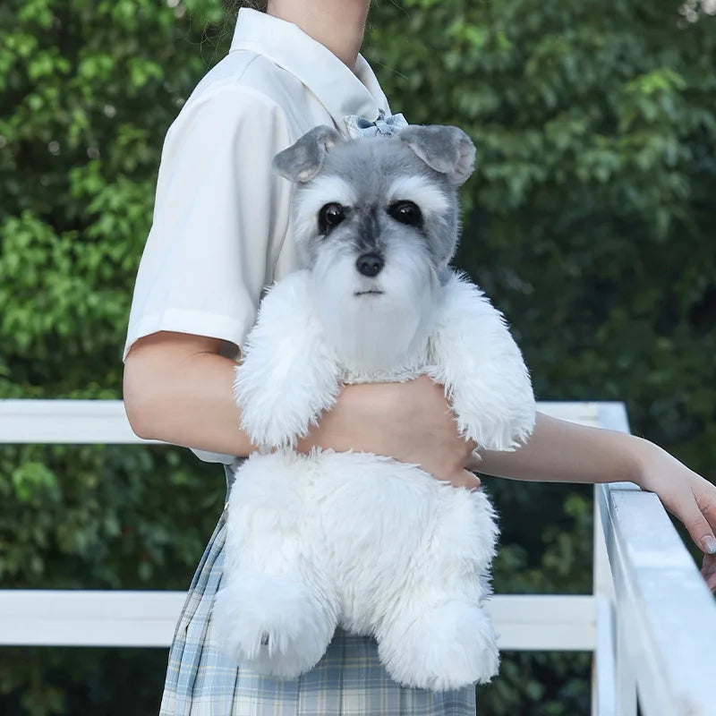 Grey schnauzer Dog Backpack